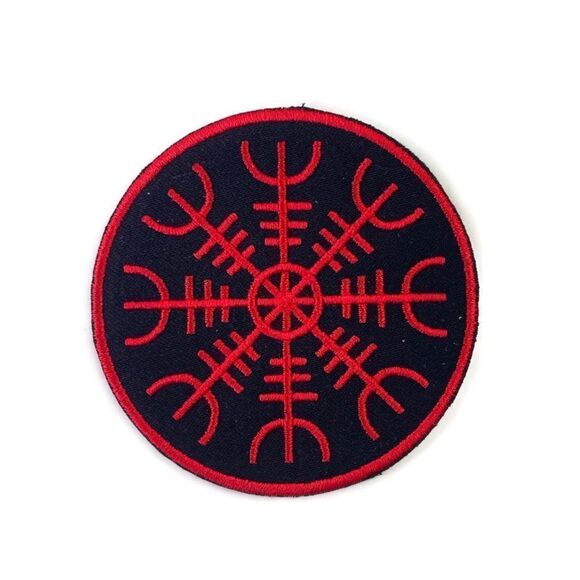 Vegvisir Viking Compass Embroidered Patch - Picture 1 of 3